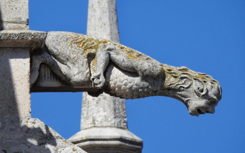 Gárgola de la cabecera de la catedral de Palencia